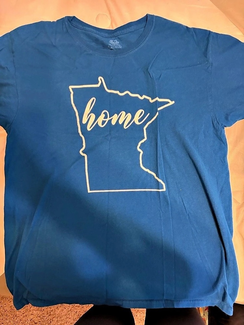 Graphic Short Sleeve Tee in Blue Like New